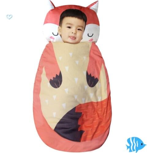 0-3 years cotton cartoon animals winter thick thermal baby sleeping bag newborn fox sleep sack baby swaddle envelope sleep bag