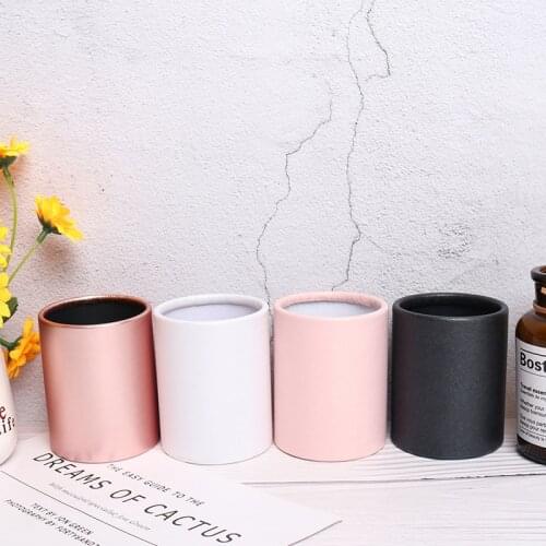 1 Pcs Mini Round Flower Box Paper Packing Case Hug Bucket Vase Replacement Storage Box Flower Packaging Gift Box