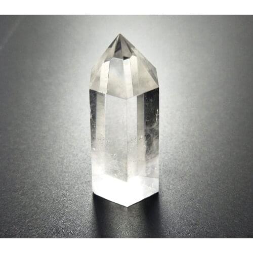 Healing Stone Wand of Clear Quartz Crystal Pointed & Faceted Prism Bar for Reiki Chakra Meditation Therapy Deco