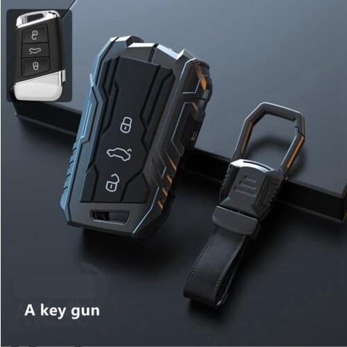 Car Zinc Alloy Key Case Holder For VW Passat B8 CC Polo Tiguan Golf 7 MK4 For Skoda A7 A5 Octavia Superb Yeti Seat Ateca Leon
