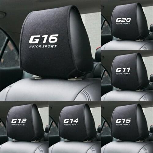 1PCS car headrest cover auto fit for G01 G02 G05 G06 G07 G08 G11 BMW G12 G14 G15 G16 G20 G21 G30 G31 car Accessories