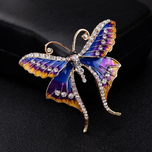 Free Shipping Beautiful Colorful Butterfly Brooch