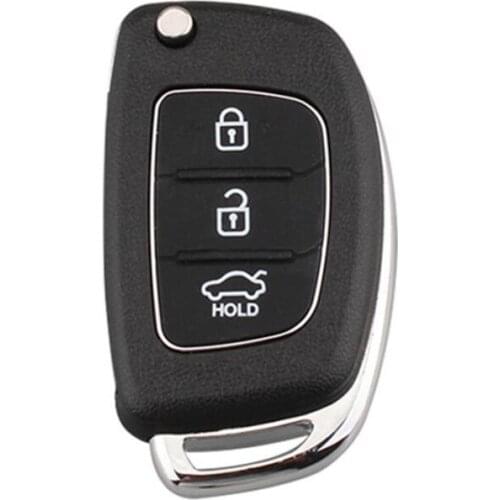 Remote Key Case Fob Cover Uncut Blade For Hyundai ix35 ix45 Series