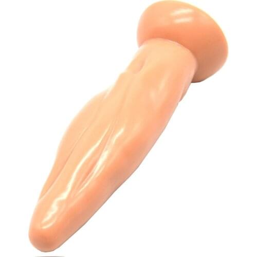 FAAK Unisex Silicone Big Anal Dildo Womans G-Spot Stimulator Male Prostate Massage Anal Dilator Adult Products Sex Shop