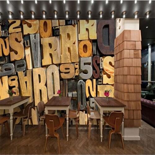 Beibehang custom Vintage wooden board doodle wallpaper Hotel catering engineering decoration photo mural wall papers home decor