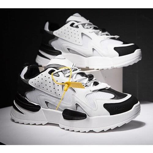 Fashion sneakers men hip hop shoes brand oeak 2020 adult breathable mesh new arrivals summer trainers chunky Casual luminous
