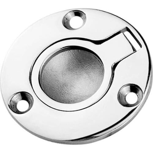 Round 316 Stainless Steel Embedded Handle Locker Easy to Install High-quality Delicate Sleek Hatch Pull Deck Waterproof
