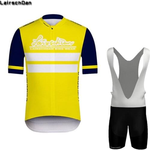 LairschDan 2021 Classic Mens Cycling Jersey Set Summer Quick-Dry MTB Cycle ​Bib Shorts Kit Custom Bike Clothes Maillot Ciclismo