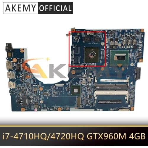 For ACER Aspire V Nitro V7-791 V7-791G Laptop Motherboard 14204-1M With i7-4710HQ/4720HQ CPU GTX960M 4GB GPU 100% Fully Tested