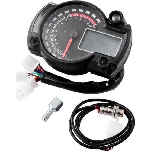 Motorcycle Modified Accessories Motorcycle Universal Instrument Waterproof Lcd Digital Odometer Speedometer