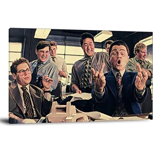 The Wolf of Wall Street Poster Decorative Painting Canvas Wall Art Living Room Bedroom Home Decor