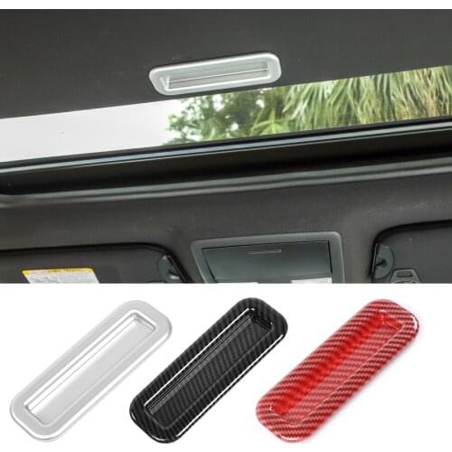 NHAUTP 1Pcs Car Styling ABS Skylight Handle Trim Sticker Cover For Dodge Challenger 2012