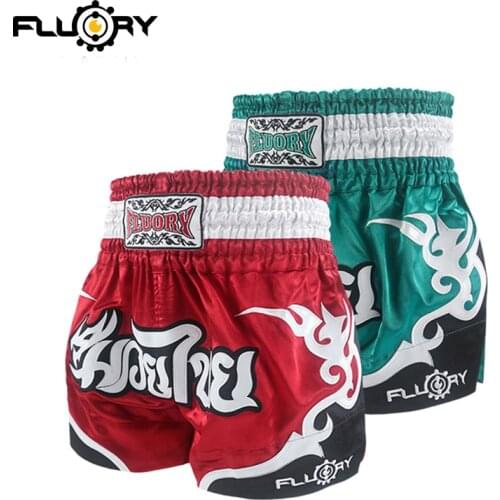 FLUORY MTSF53 WINE RED and NAVY NEWEST and FASHION muay thai shorts