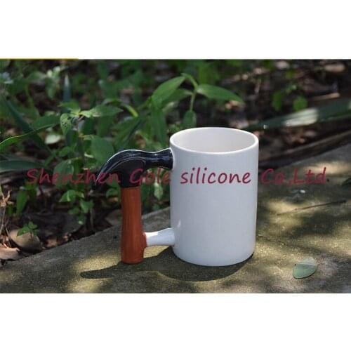 2016 New Hot 36pcs/lot Ceramic Hammer Mug Hammer Shaped Coffee Mug Cup