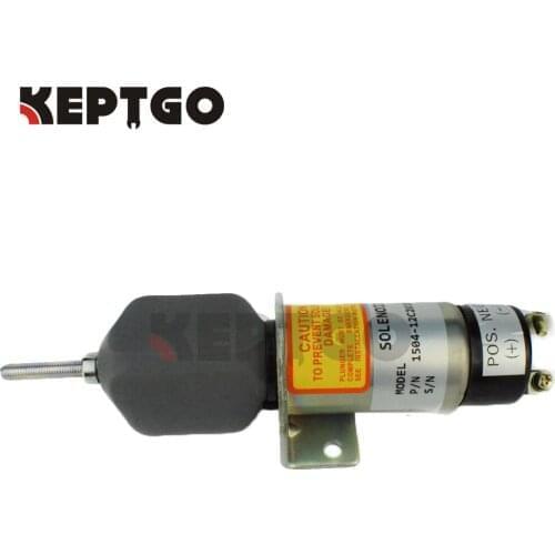 New Fuel Shutoff Solenoid 1504-12C2U1B1S1 12V for Synchro Start Kubota DF-750 2 Terminals