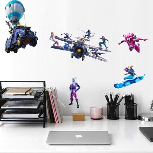Personalized Wall Stickers for Kids Rooms Fortnite Living Room Decoration Graffiti Stickers Wallpaper Sticker Mural for Children