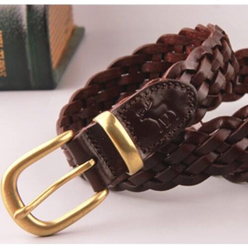 Womens Woven Belt Brand New Designer Luxury Leather Cowhide Belt Mens Jeans Breathable Belt Fashion Ceinture Femme For Women