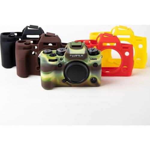 Rubber Silicone Skin DSLR Camera Bag Body Cover Case for Fujifilm X-T4 XT4 Camera 4 Colors Case Bag