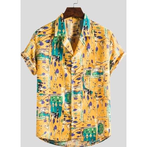 The most fashionable mens Short Sleeve Shirt Mens new shirt casual Harajuku shirt