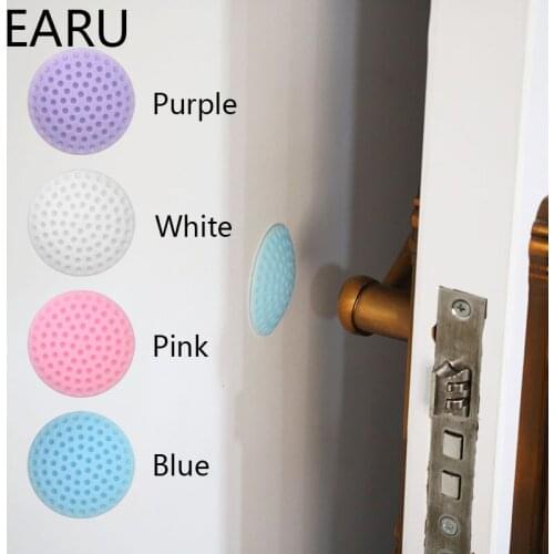 Self Adhesive Rubber Door Buffer Wall Protectors Door Handle Bumpers for Door Stopper Doorstop