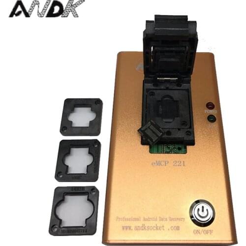 EMMC221 socket data recovery device for android phone NAND flash chips Rescue Contacts,Messages,Pictures and recently files