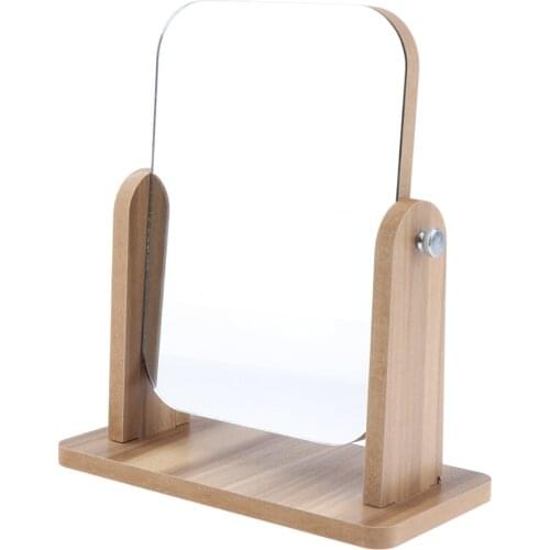 High Quality Aluminum Glass Makeup Mirror for Unisex Gift 360 Degree Rotates