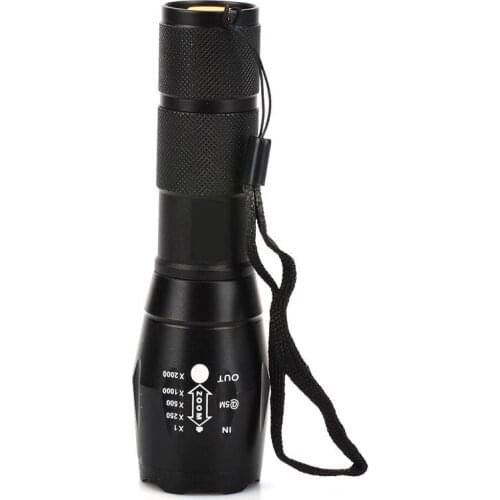 ZAGTUR Tactical Zooming LED Flashlight Torch 5-Mode T6 1000lm White Light LED Lamp Torchlight AAA 18650 Flashlight Camping Lamp