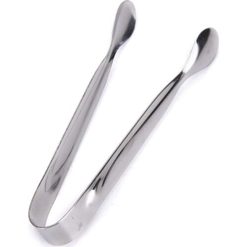 1PC Stainless Steel Sugar Clamp Tongs Ice Coffee Bar Buffet Kitchen Spoon