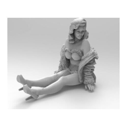 1/35 Pin Up Girl Dottie Soldier Resin Model Miniature figure Unassembly Unpainted