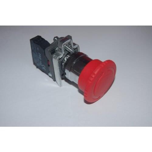 1pc Emergency Stop Mushroom Push Button Switch Fits XB4-BS542 Spring return 1N/C