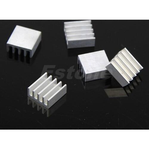 5PCS High Quality 8.8x8.8x5mm Aluminum Heat Sink For LED Power Memory Chip IC
