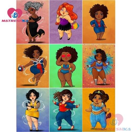 DIY diamond mosaic painting rhinestones crystal 5d diy diamond painting fat ladies cross stitch patterns Diamond Embroidery