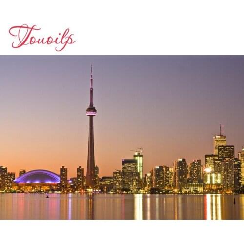 TOUOILP DIY Full Square/round Diamond Painting Night scene DIY Diamond Embroidery Cross Stitch Rhinestone Mosaic Home Decor