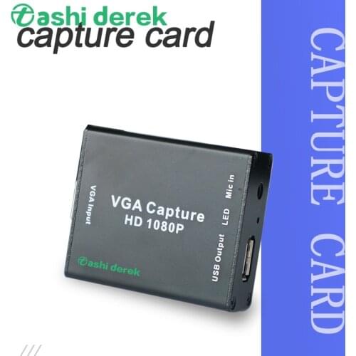 Drive-free VGA Converter Plug-and-play USB Port HD Video Vga-to-usb Capture Device Vehicle DVR USB2.0 Output Vga Input 1080P