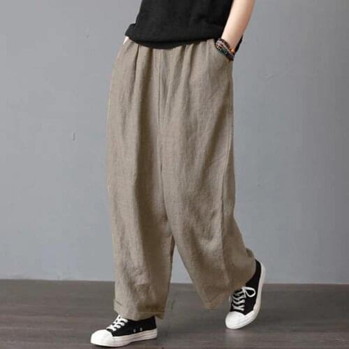 2021 Long Pants Breathable Comfortable Loose Leisure Harem Pants Quick Dry Breathable Holiday Beach Cargo Pants for Outdoor