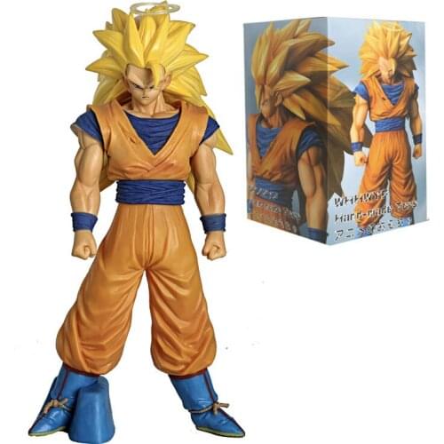 33cm Dragon Ball Z Super Saiyan 3 Son Goku Action Figure Pvc Collectible Model Toy Childrens Toys Birthday Gifts