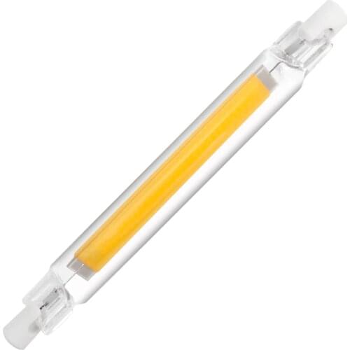 R7S COB Mini Glass Tube LED 15W 30W 40W 50W Replace Halogen Lamp 220V-240V R7S 78mm 118mm Powerful Led Spot Light Bulb