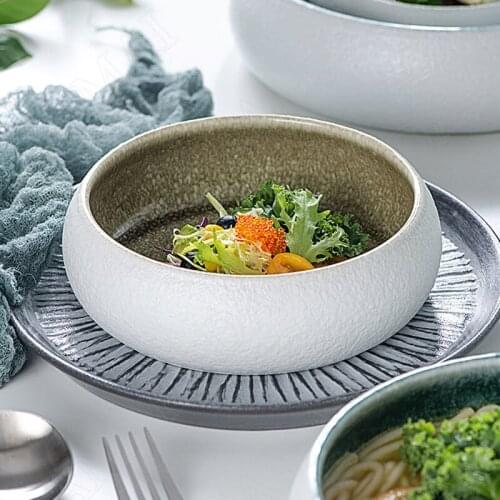 European Ceramic Plates Retro Decorative Western Steak Dish Relief Restaurant Serving Tray Creativity Home Kitchen Tableware