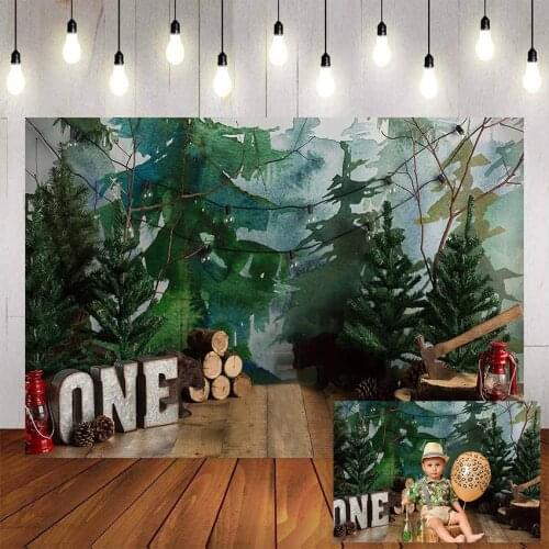 Mehofond Photography Background Jungle Safari Baby Boy First Camp Tent Lumberjack Newborn Cake Smash Photo Studio Backdrop