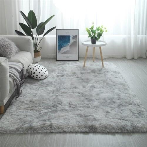 Ins Thick Carpets for Living Room Soft Anti-Slip Plush Rug Fluffy Floor Carpet Bathroom Mats of Decoration Velvet Kids Play-Mat