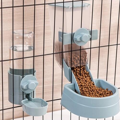 Dog Bowl Water Bottle Food Container Pet Food Storage Trapped In Dog Cage Automatic Feeding Food Water Supplies Dog Accessories