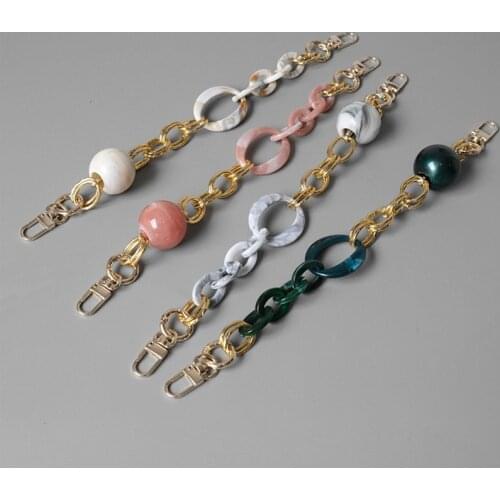 N7MF Acrylic Short Strap Replacement for Handmade Beach Bag Bucket Handbags Top Handle Bags