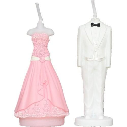 Nicole 3D Wedding Dress Shape Silicone Mold for Handmade Soap Candle Making Mould Craft Resin Clay Decoration Tool