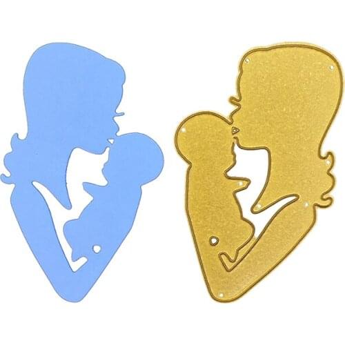 Julyarts Maternal Love Golden Metal Dies for Card Making New for 2021 Scrapbooking for Paper Cards Making New Arrivals