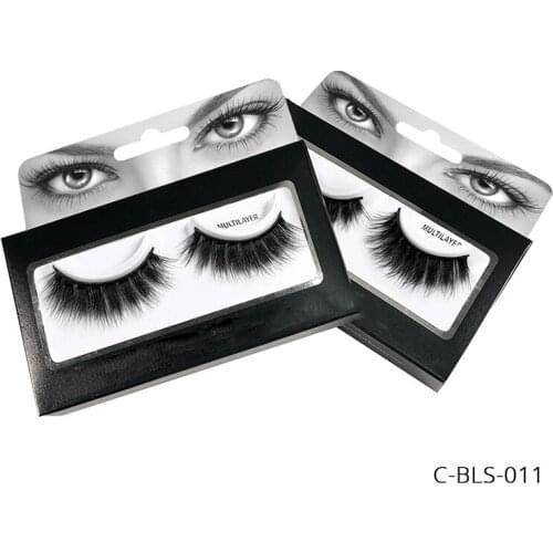 Cursavela Volume Faux Mink Eyelashes Crossing Silk lashes Hand made 3D Strip Lashes Extension Natural Daily Eyelashes Vendor