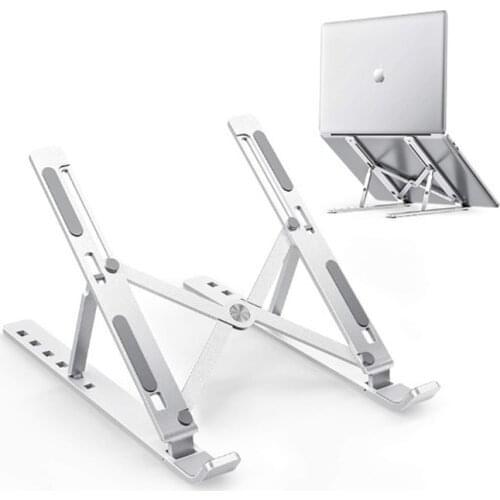 Portable Laptop Stand Adjustable Foldable Aluminum Alloy Notebook Desktop Stand Holder for Macbook Pro Air IPad Pro DELL HP