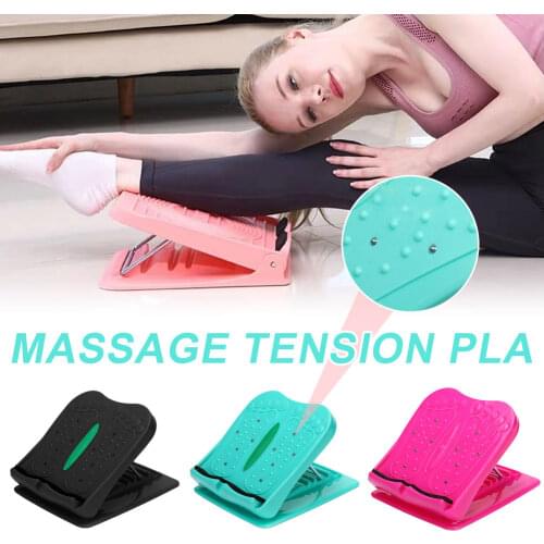 Folding Fitness Pedal Muscle Leg Stretch Board Portable Inclined Board Anti-Slip Adjustable Foot Calf Slimming Massage Stretcher