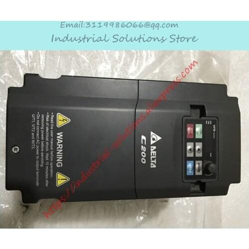 Input AC 3PH 380V Output AC 3PH 380~480V 11A 0~600Hz C200 5.5kW 7.5HP Inverter C200 Series VFD055CB43A-20 New Original
