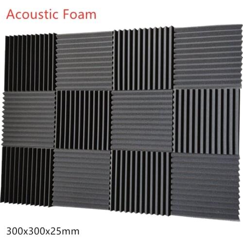 300x300x25mm Acoustic Foam Sound Insulation Panels for KTV Bar Soundproofing Studio Wedges Sound Proofing Multiple Color 1Pc