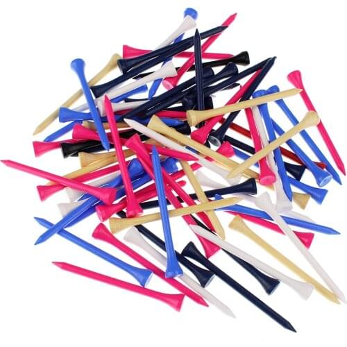 KOFULL 54/70/83MM 100Pcs Bamboo Golf Tees Wood Supplies Accessories
